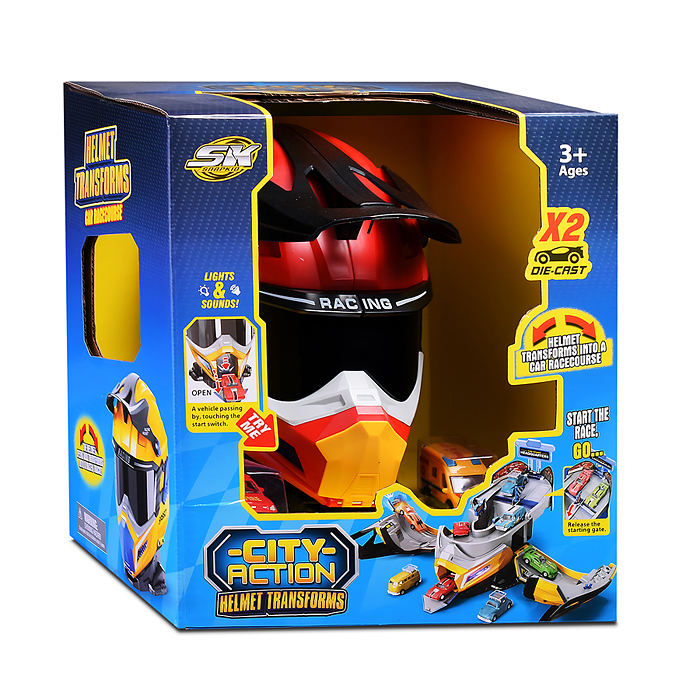 Парковка SK-637XB "Автотрек-трансформер. Пожарник" в коробке