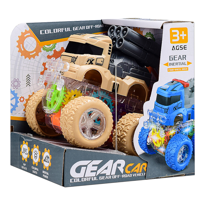 Машина YM-1101A "Военный трюк" в коробке