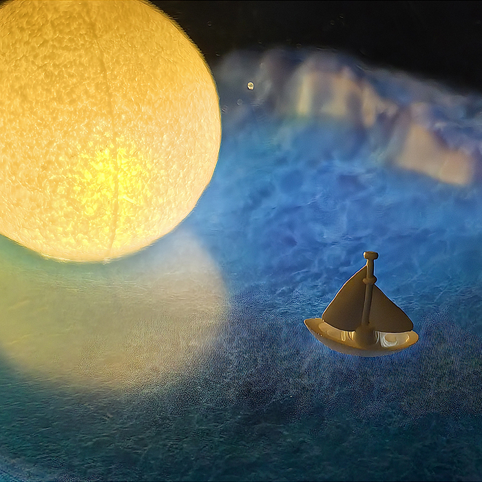 Фото к товару Светильник-колонка YX-03 "Луна" (с Bluetooth) в коробке Светильник-колонка YX-03 "Луна" (с Bluetooth) в коробке