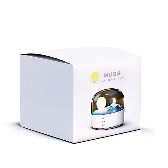 Фото к товару Светильник-колонка YX-03 "Луна" (с Bluetooth) в коробке Светильник-колонка YX-03 "Луна" (с Bluetooth) в коробке