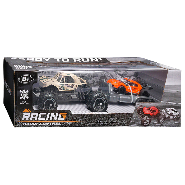 Машина 869-39-2M "Вездеход с прицепом 5" р/у, 27 MHz, в коробке