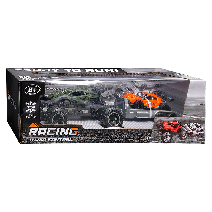 Машина 869-39-2M "Вездеход с прицепом 5" р/у, 27 MHz, в коробке