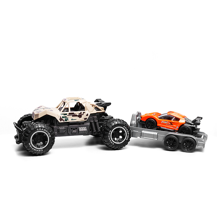 Машина 869-39-2M "Вездеход с прицепом 5" р/у, 27 MHz, в коробке