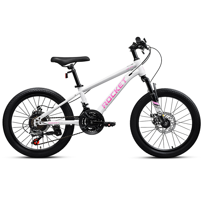 Велосипед 20" Rocket MP-200, цвет белый/розовый, размер 11"