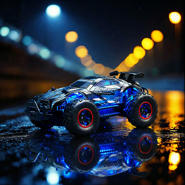 Машина 11515 "Громоход" р/у, 27 MHz. (свет, звук) в коробке