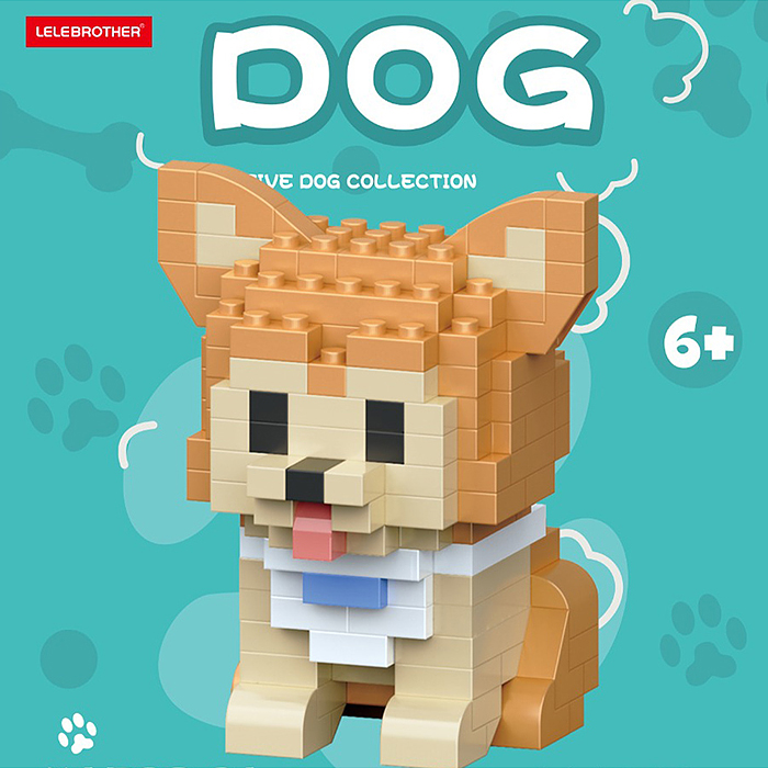 Конструктор W1528-01 "Рыжий пёс" (166 дет.) в коробке