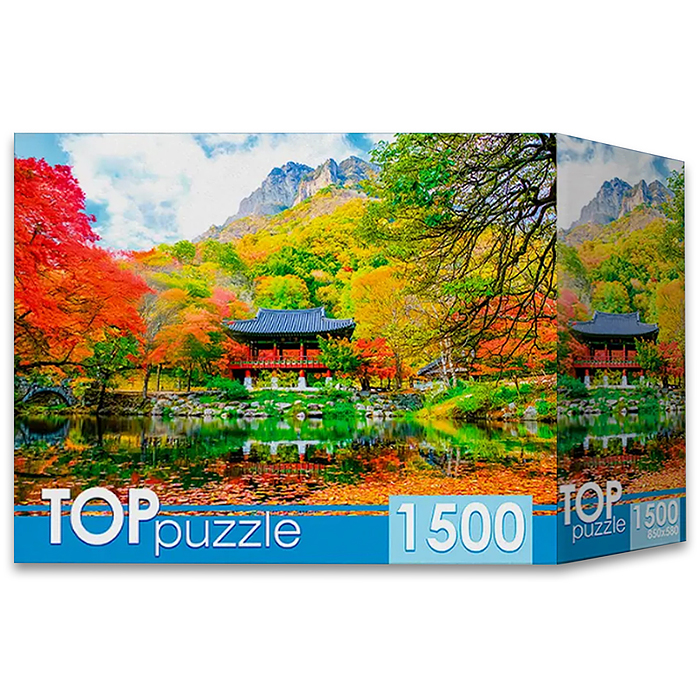 Пазлы 1500 TOPpuzzle "Пагода в горах"
