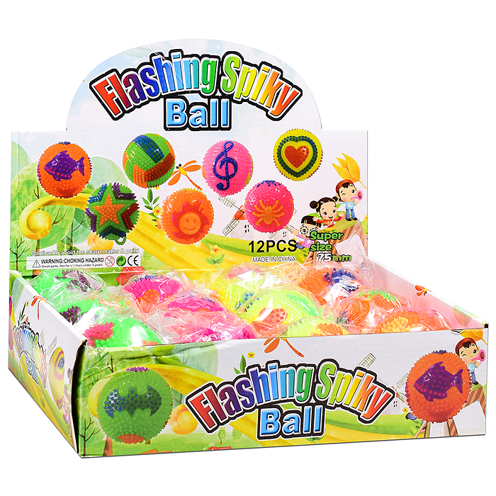 Игрушка-пищалка 00-8175 "Колючий клеверок" (7,5 см)  в коробке