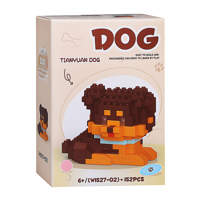 Конструктор W1527-02 "Собака" (152 дет.) в коробке