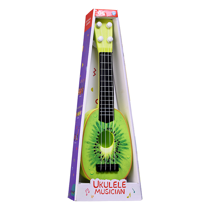Фото к товару Гитара 77-06B "Сочные фрукты" в коробке Гитара 77-06B "Сочные фрукты" в коробке