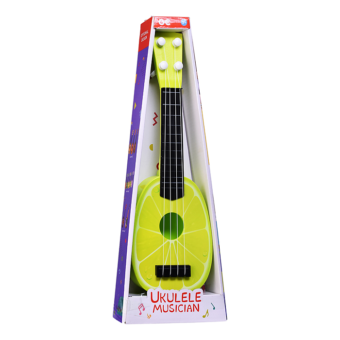 Фото к товару Гитара 77-06B "Сочные фрукты" в коробке Гитара 77-06B "Сочные фрукты" в коробке