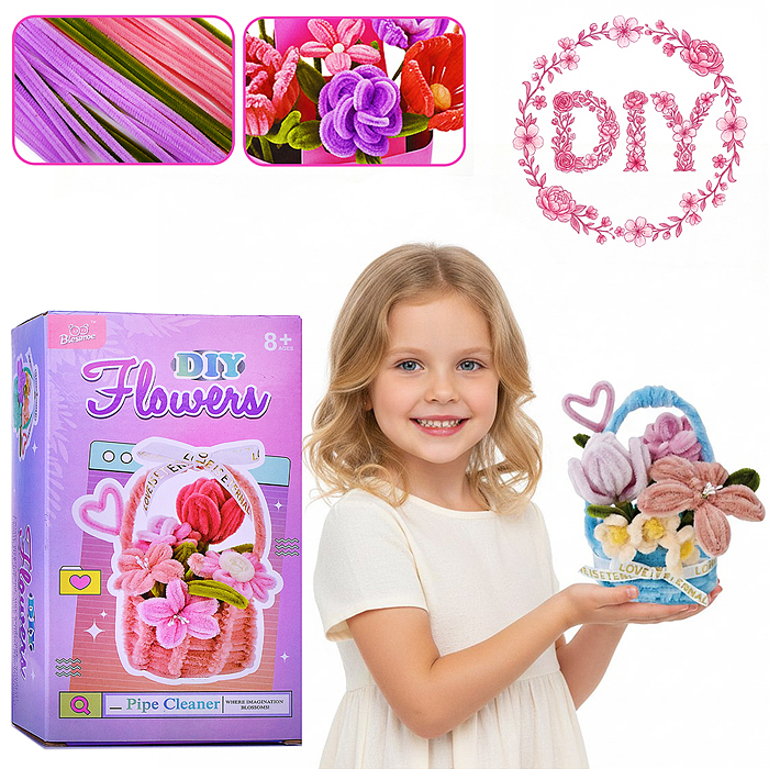 Набор творческая мастерская A84 "Цветы в корзинке-4" в коробке