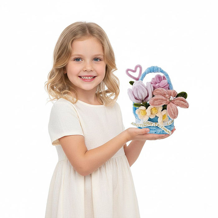 Набор творческая мастерская A84 "Цветы в корзинке-4" в коробке