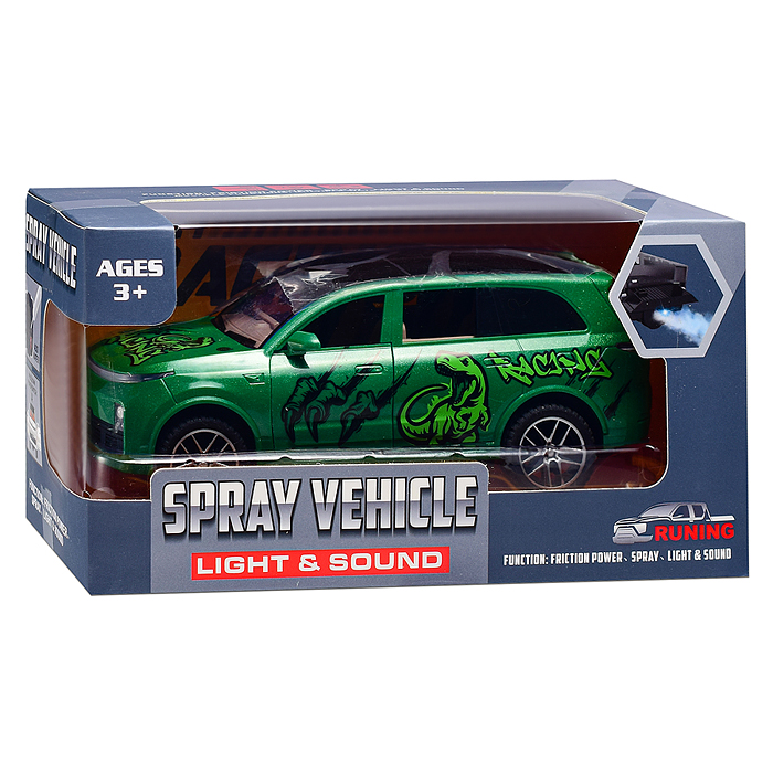 Машина YM-9929B "Неудержимый" (свет, звук) в коробке