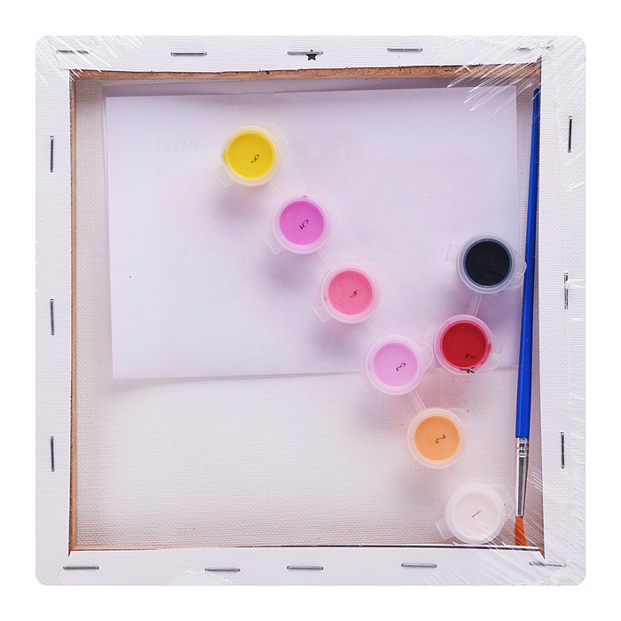 Картина по номерам "Котик в облаках" 20х20см