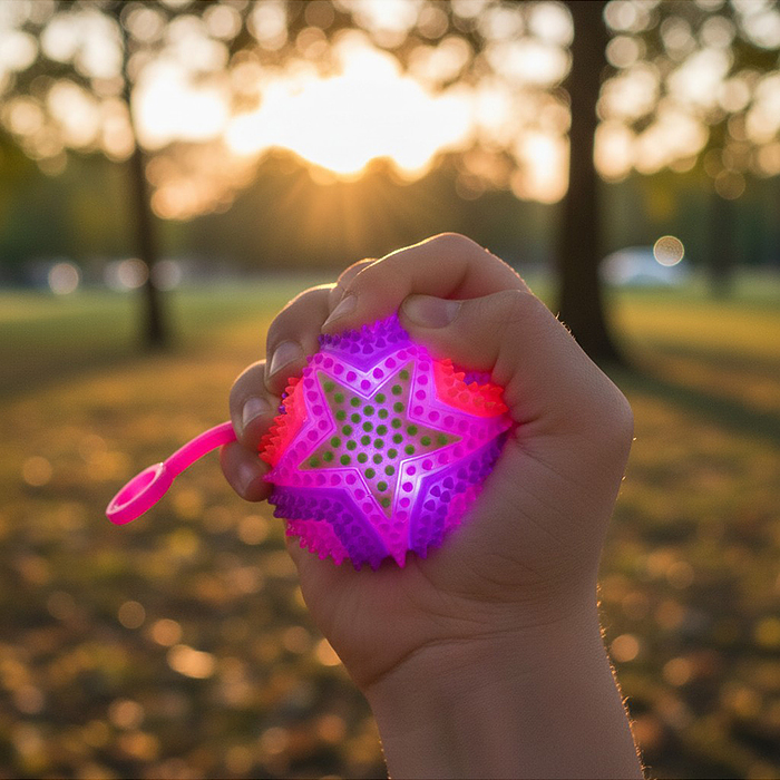 Игрушка-пищалка 00-8178 "Колючая звезда 2" (6,5 см) в коробке