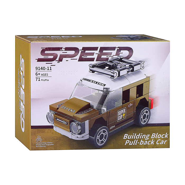 Конструктор 9140-11 "Машинка" (71 дет.) в коробке