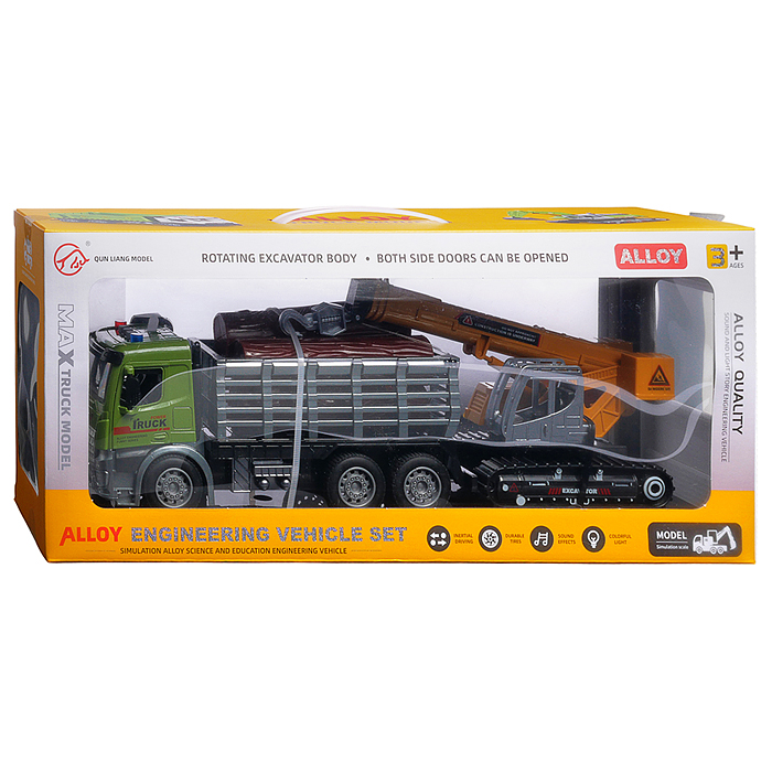 Машина A348-2 "Кран мастер" в коробке