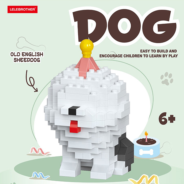 Конструктор W1526-02 "Собака" (178 дет.) в коробке