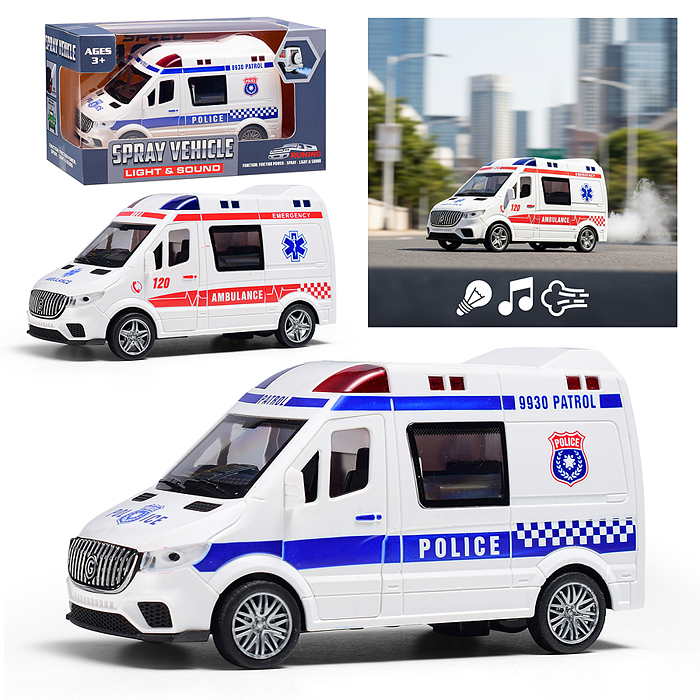 Машина YM-9930B "Медэкспресс" (свет, звук) в коробке Машина YM-9930B "Медэкспресс" (свет, звук) в коробке