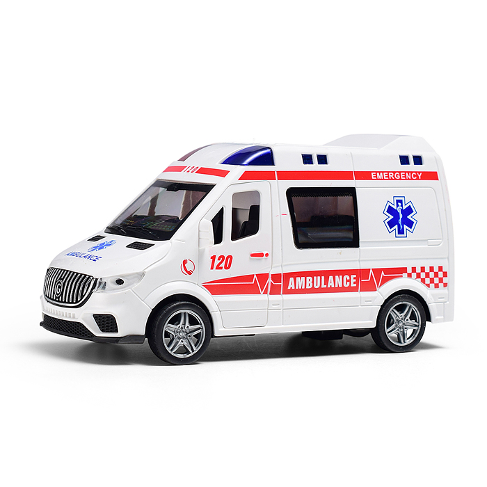 Машина YM-9930B "Медэкспресс" (свет, звук) в коробке