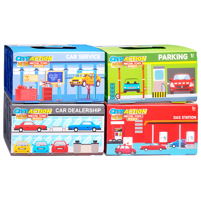 Машина 890-128B "Контейнер" в коробке 