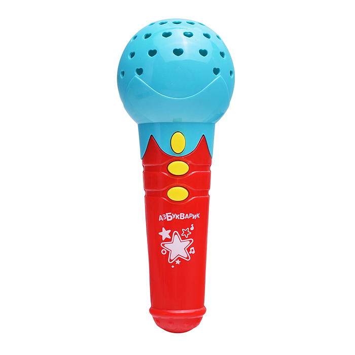 Фото к товару Веселые песенки (Микрофончик с огоньками) бирюзовый Веселые песенки (Микрофончик с огоньками) бирюзовый
