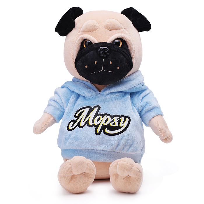 Мопс Мопси в худи, 20 см, в коробке