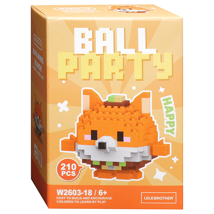 Конструктор W2603-18 "Лис" (210 дет.) в коробке