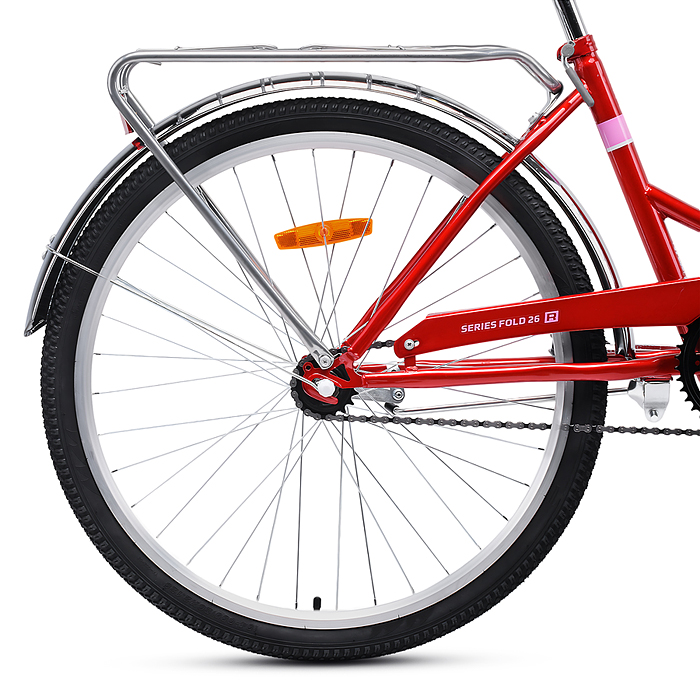 Велосипед 26" Rocket City Fold 26, цвет бордовый, размер 19"