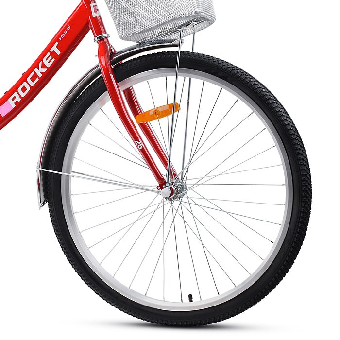 Велосипед 26" Rocket City Fold 26, цвет бордовый, размер 19"