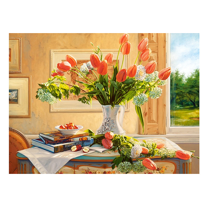 Пазлы 3000 "Цветочная импровизация"