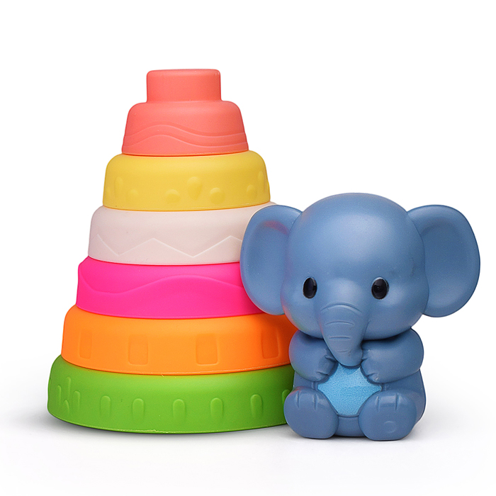 Пирамидка 668-6D "Милый слоник" в сетке