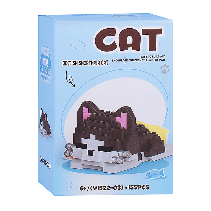 Конструктор W1522 "Забавные кошечки" ( в ассортименте) в коробке
