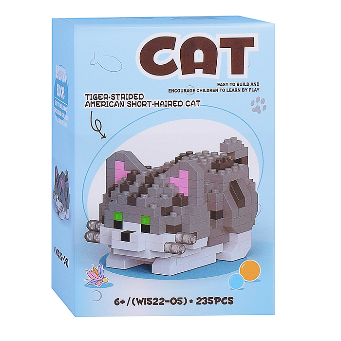 Конструктор W1522 "Забавные кошечки" ( в ассортименте) в коробке