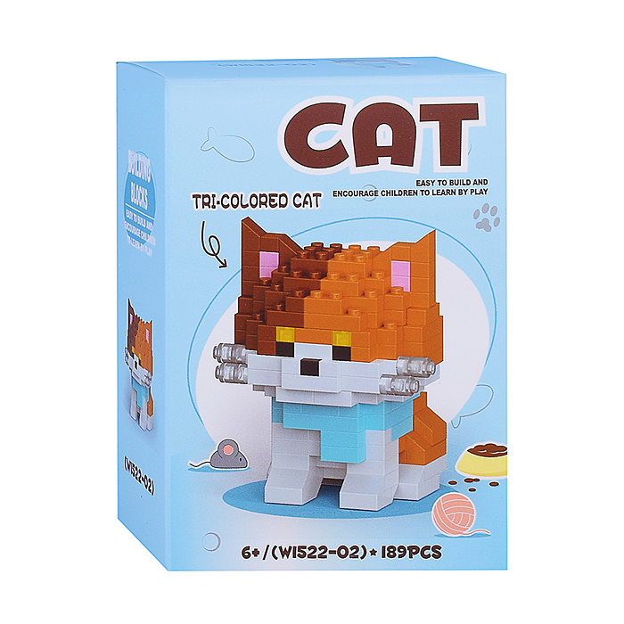 Конструктор W1522 "Забавные кошечки" ( в ассортименте) в коробке