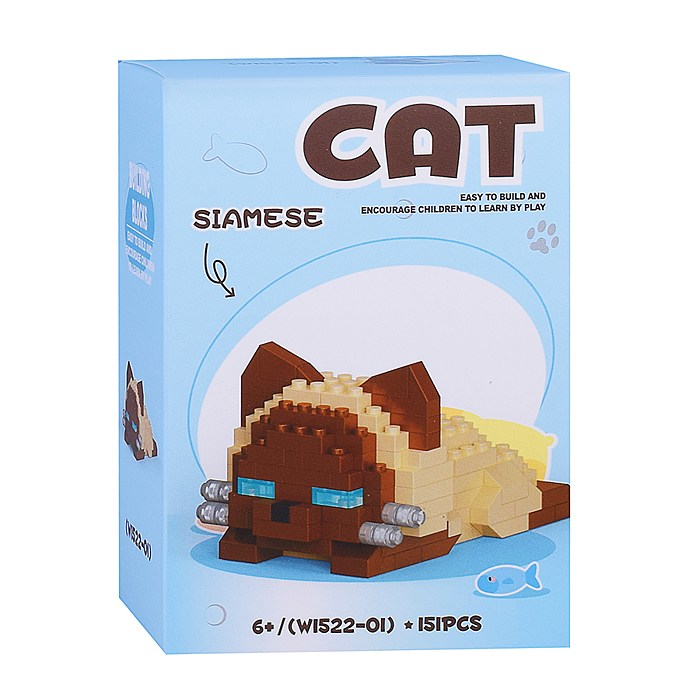 Конструктор W1522 "Забавные кошечки" ( в ассортименте) в коробке