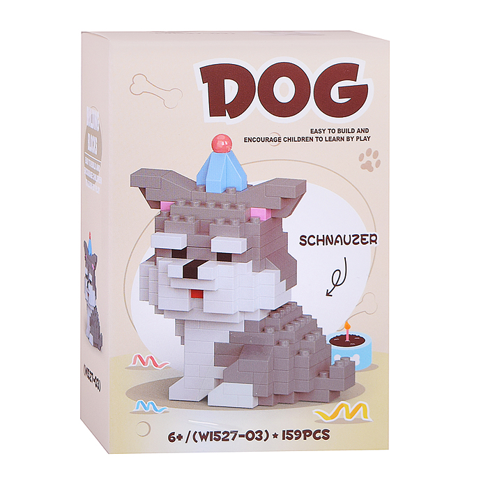 Конструктор W1527 "Мой пушистый друг" (в ассортименте) в коробке