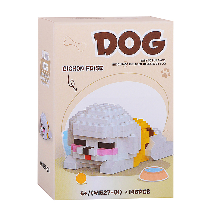 Конструктор W1527 "Мой пушистый друг" (в ассортименте) в коробке