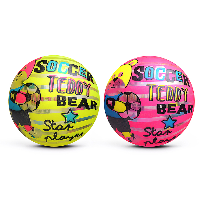 Мяч надувной детский PVC 00-8107 "Спортивный мишка" 22см Мяч надувной детский PVC 00-8107 "Спортивный мишка" 22см