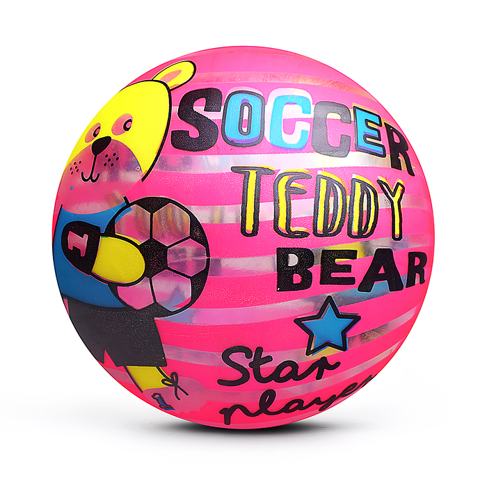 Фото к товару Мяч надувной детский PVC 00-8107 "Спортивный мишка" 22см Мяч надувной детский PVC 00-8107 "Спортивный мишка" 22см