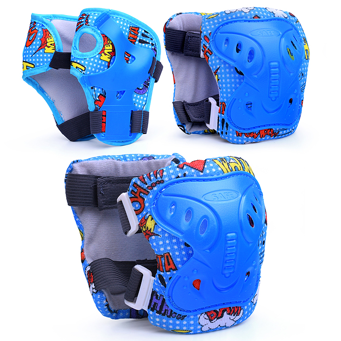 Комплект защиты для катания 00-3798 (цвет синий)