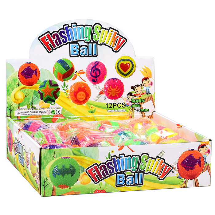 Игрушка-пищалка 00-8173 "Колючие полоски" (7,5 см) в коробке