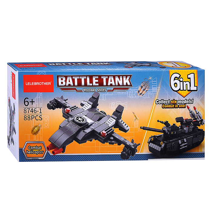 Конструктор 8746-1 "Самолет" (88 дет.) в коробке