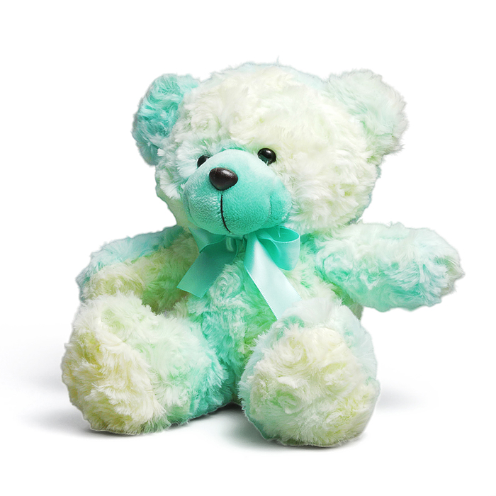 Мягкая игрушка M1679 "Медвежонок с бантиком" 18 см