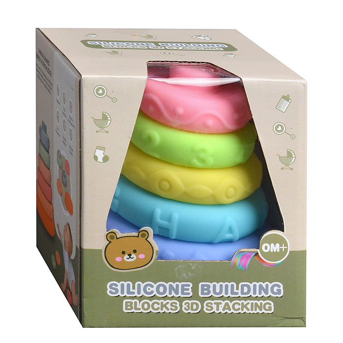 Фото к товару Пирамидка KM233B "Единорожка" в сетке Пирамидка KM233B "Единорожка" в сетке