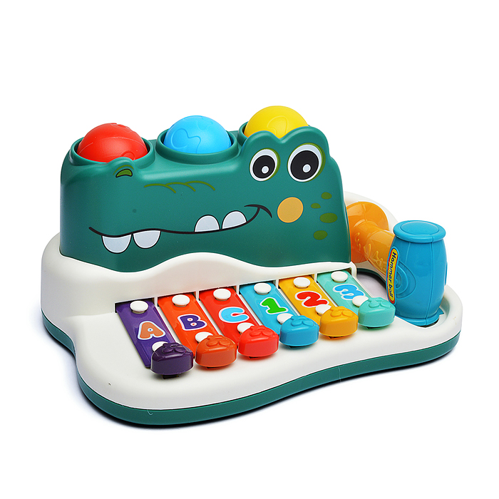 Металлофон RJ6807A "Крокодил" в коробке