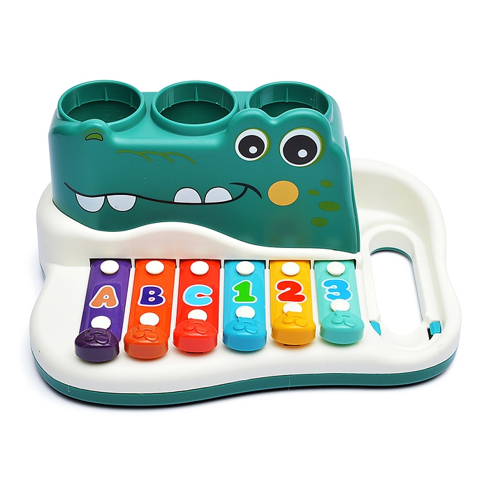 Металлофон RJ6807A "Крокодил" в коробке