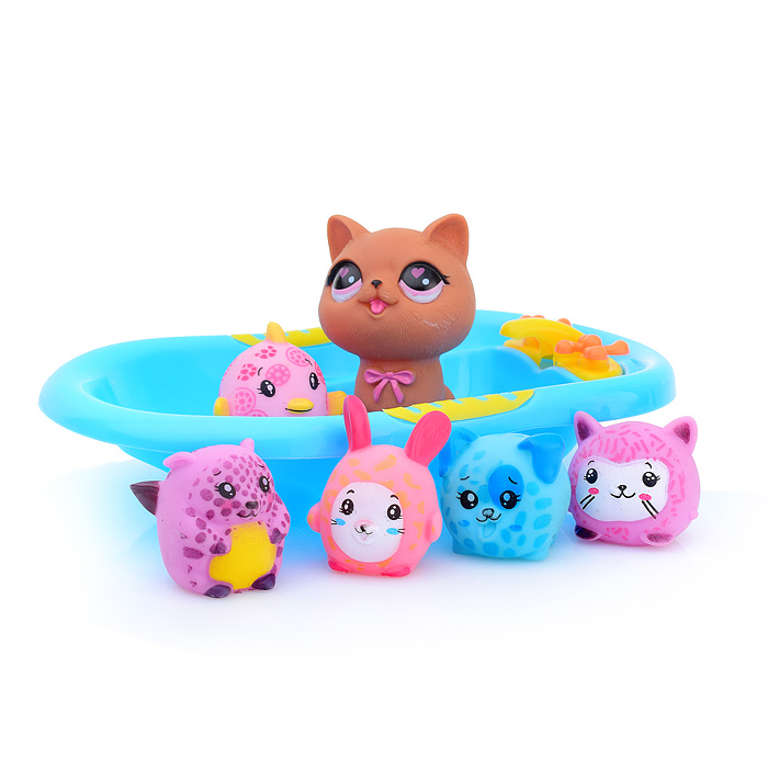 Набор для купания SCA99-5C "Кошечка с друзьями" в пакете