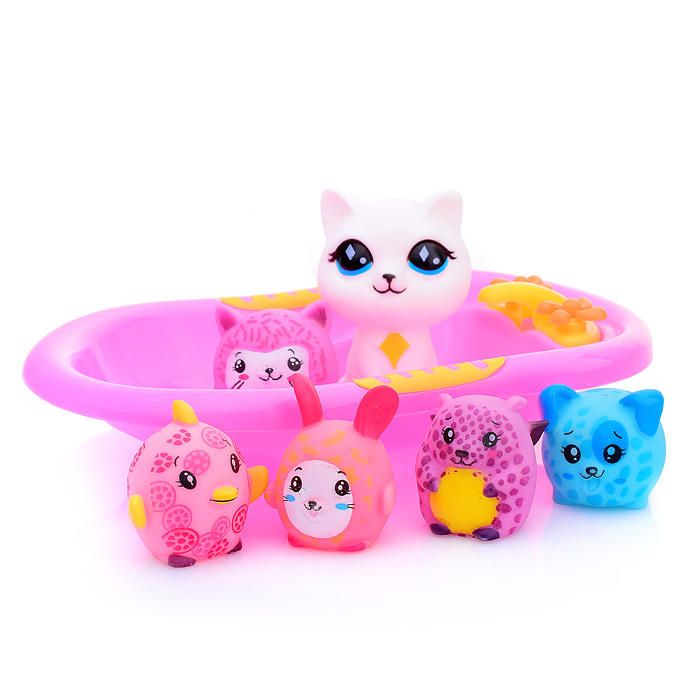 Набор для купания SCA99-5C "Кошечка с друзьями" в пакете